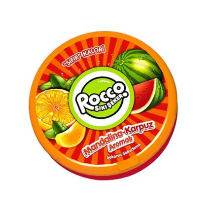 آبنبات و خوش بوکننده دهان روکو با طعم نارنگی و هندوانه ROCCO