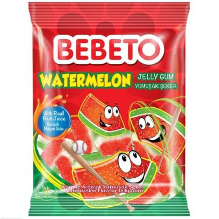 پاستیل هندوانه ای شکری ببتو BEBETO WATERMELON